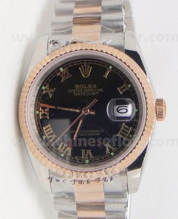 2 Tone Rose Gold Rolex Datejust President Band Watch